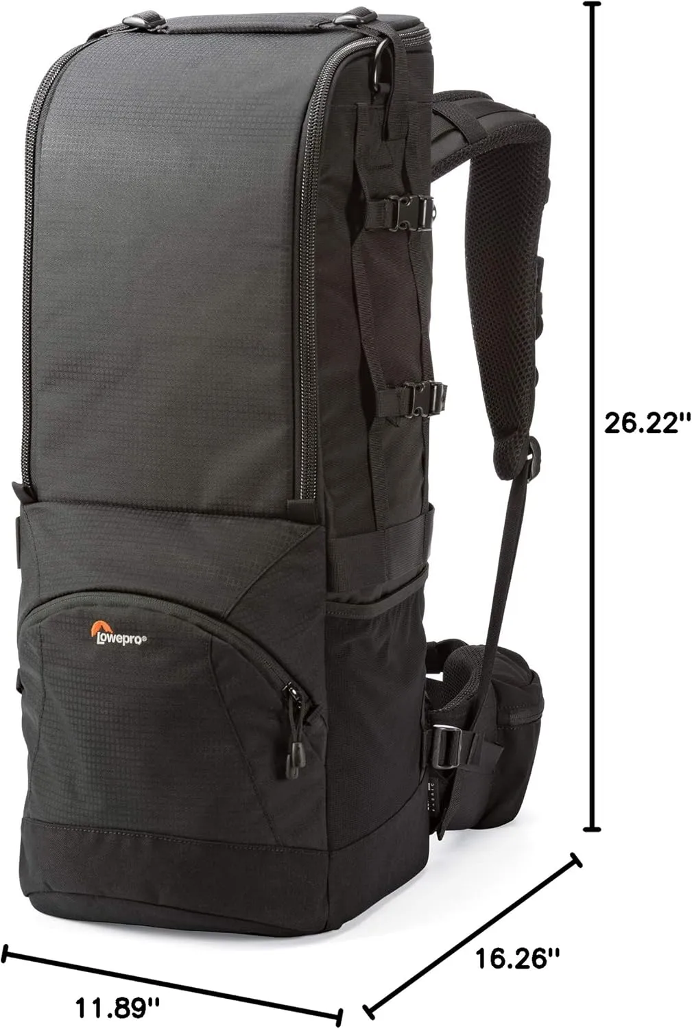 Lowpro LP36776 Lens Trekker 600 AW III Telephoto Lens Backpack – Large Capacity Backpacking Bag for Long Lenses and Cameras,Black
