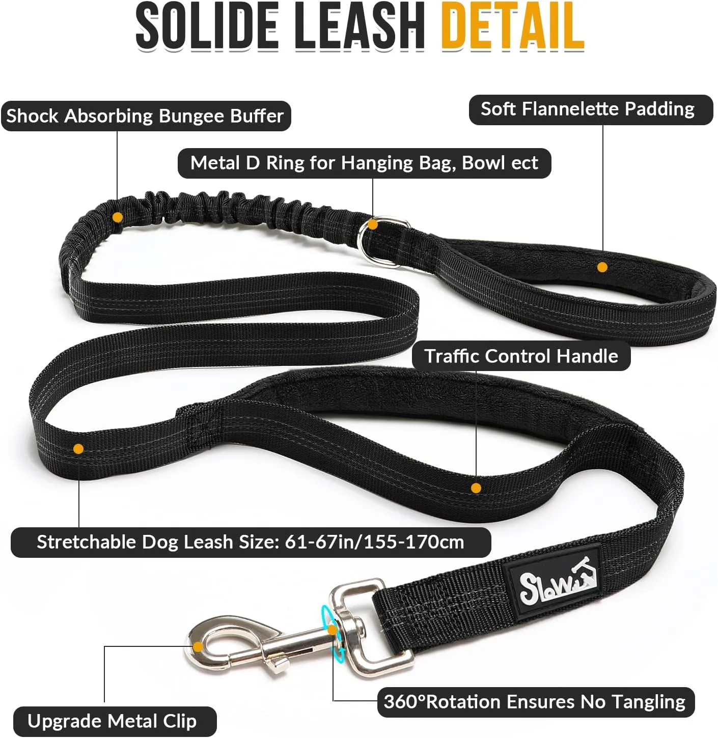 Lukovee No Pull Dog Harness & Leash Set - Heavy Duty Dog Vest Harness with Soft Padded for Medium Large Dogs, Adjustable Reflective Tactical Pet Harness for Easy Walk and Training (L, Black)