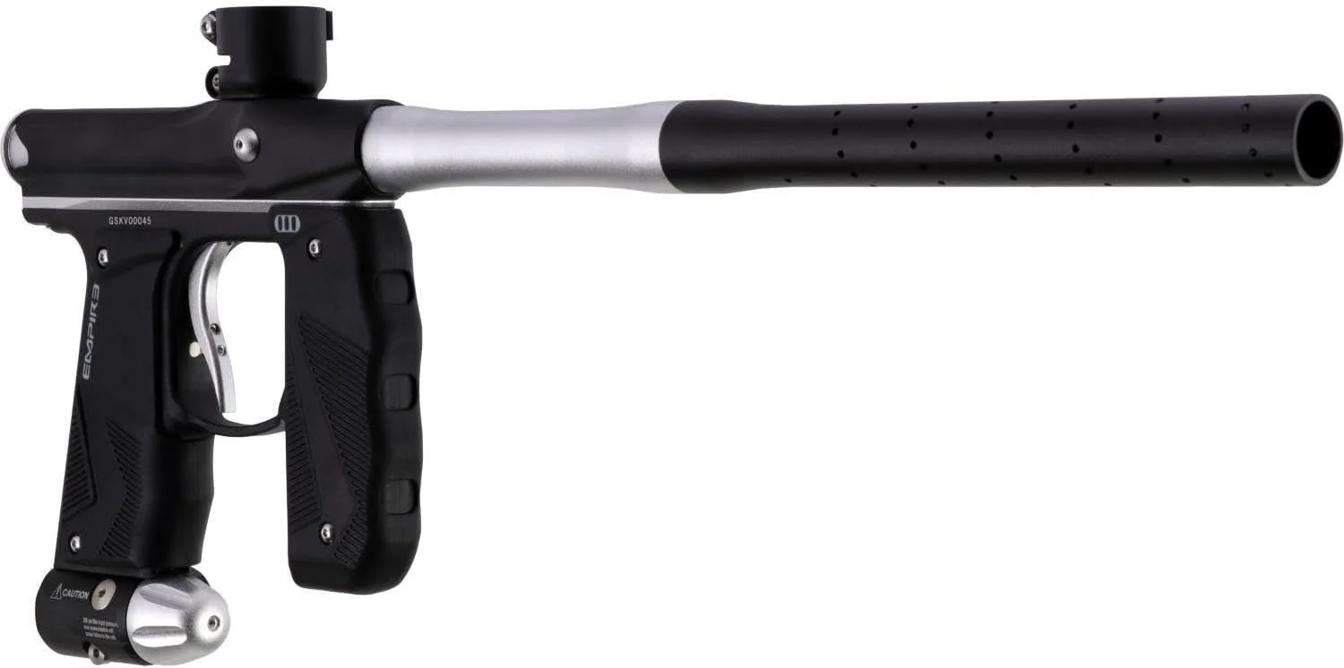 Maddog Empire Mini GS Electronic Full Auto Paintball Gun Marker w/ 48/3000 HPA Paintball Tank, Empire Halo Too Electronic Loader, 4-Pod Harness & (4) Pods Starter Package
