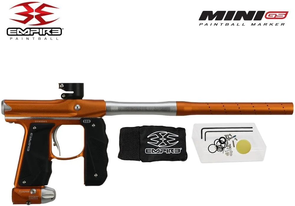 Maddog Empire Mini GS Full Auto Paintball Gun Marker w/HPA Tank, Empire Halo Too Loader, Thermal Anti-Fog Paintball Mask Goggle, Neck Protector, 4 3 Harness & (4) Pods Starter Package