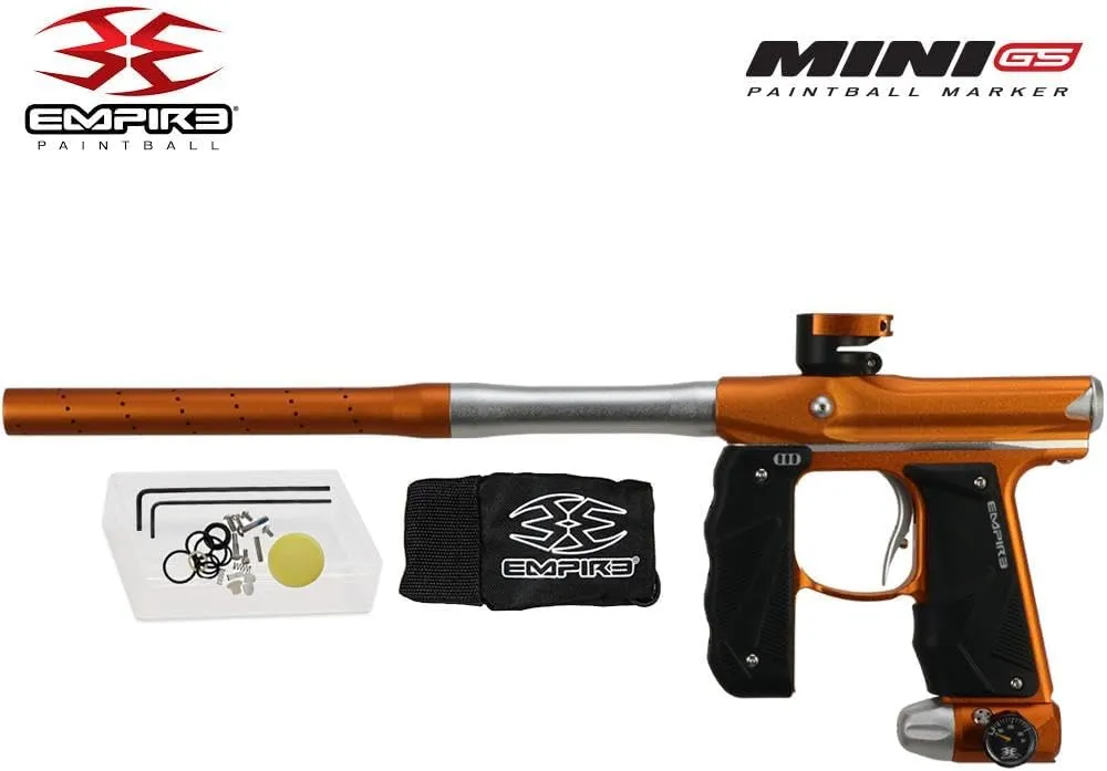 Maddog Empire Mini GS Full Auto Paintball Gun Marker w/HPA Tank, Empire Halo Too Loader, Thermal Anti-Fog Paintball Mask Goggle, Neck Protector, 4 3 Harness & (4) Pods Starter Package