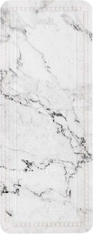 Marble, Bath mat, 36x 92 cm, Anthracite, PVC Foam 92 x 36 x 5 cm, 92.00 x 36.00 x 5.00 cm, Multicolor