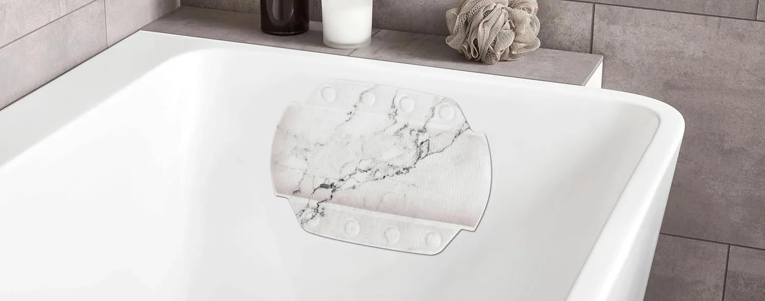 Marble, Bath mat, 36x 92 cm, Anthracite, PVC Foam 92 x 36 x 5 cm, 92.00 x 36.00 x 5.00 cm, Multicolor