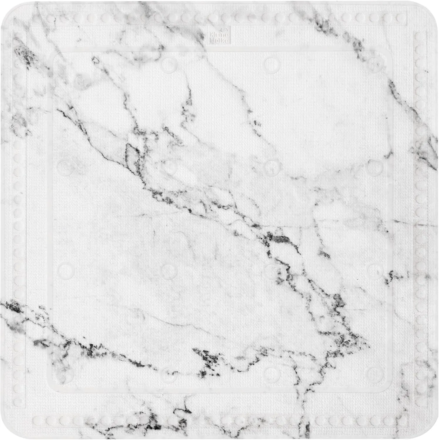 Marble, Bath mat, 36x 92 cm, Anthracite, PVC Foam 92 x 36 x 5 cm, 92.00 x 36.00 x 5.00 cm, Multicolor