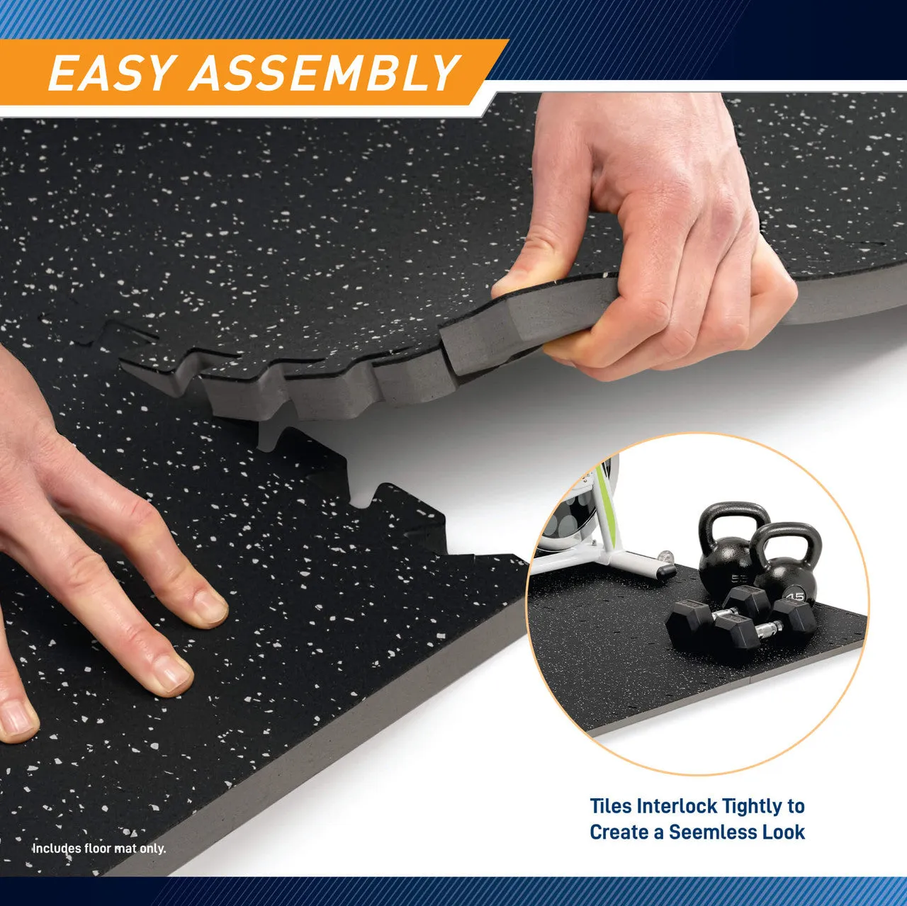 Marcy Dual Density Exercise Floor MAT (6 PCS) | MAT-46