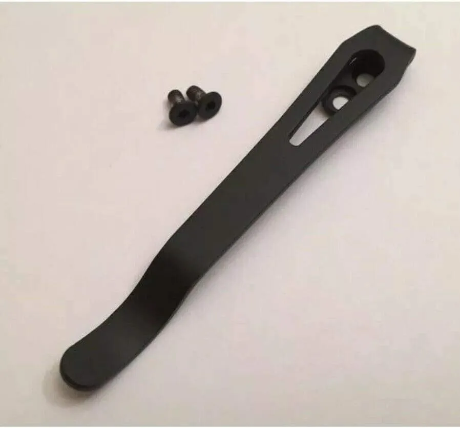 Matte Black Titanium Deep Carry Pocket Clip for Zero Tolerance ZT0450 ZT450CF