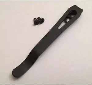 Matte Black Titanium Deep Carry Pocket Clip for Zero Tolerance ZT0450 ZT450CF