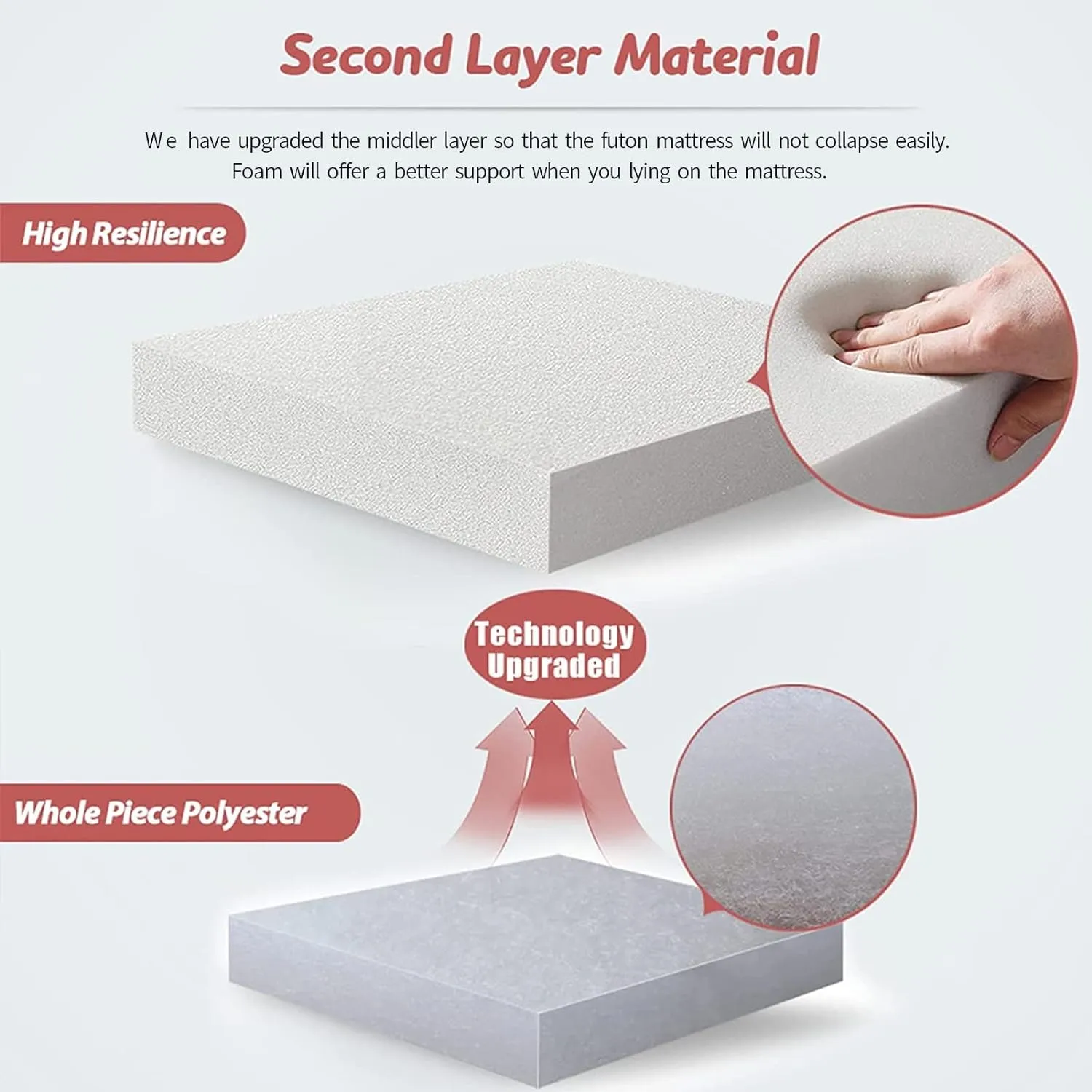 MAXYOYO Cot Mattress Bohemian Floor Bed, Japanese Floor Mattress Narrow Twin Futon Single Bed for Adults, Foldable Roll Up Camping Cot Mat