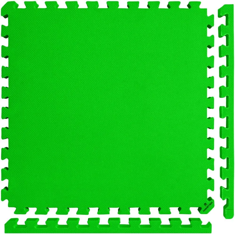 Meister X-THICK 1.5" Interlocking EVA Foam Mats - 2X Cushion for Wrestling, MMA Takedowns & Gymnastics - 2'x2' Tiles