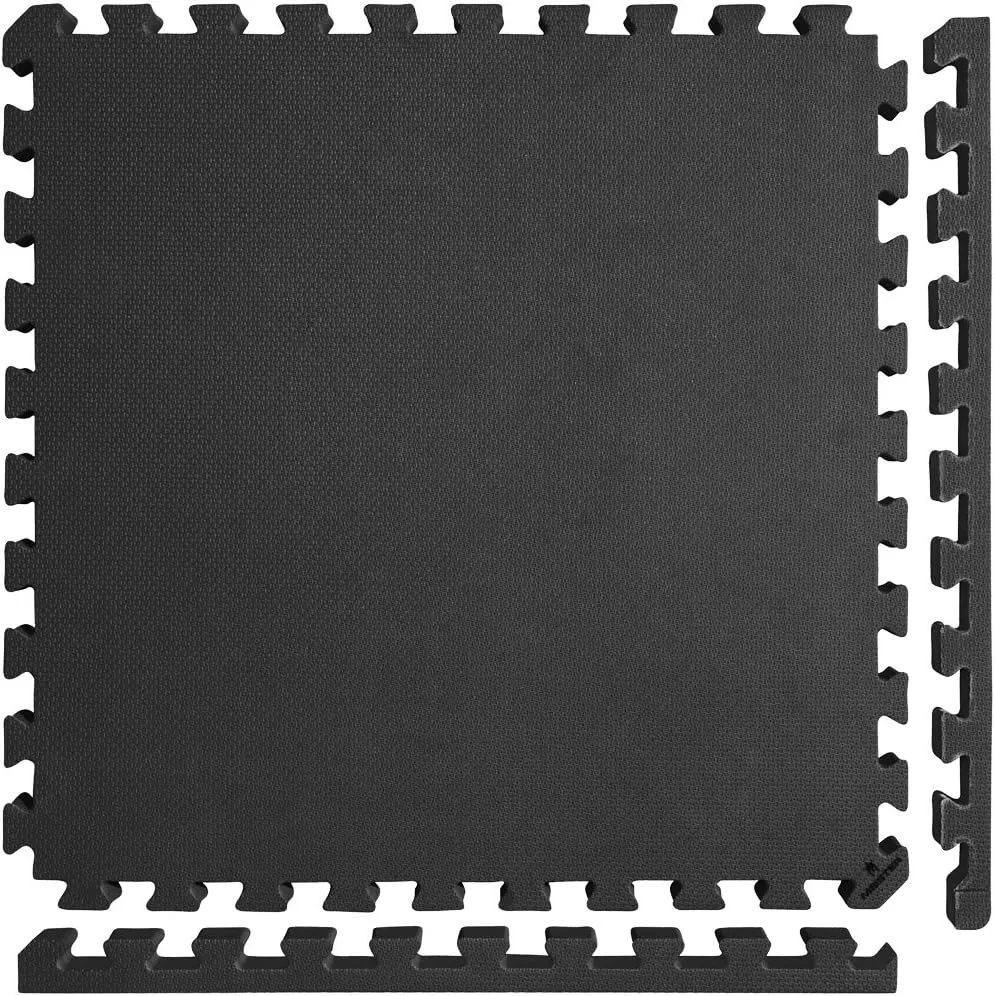 Meister X-THICK 1.5" Interlocking EVA Foam Mats - 2X Cushion for Wrestling, MMA Takedowns & Gymnastics - 2'x2' Tiles