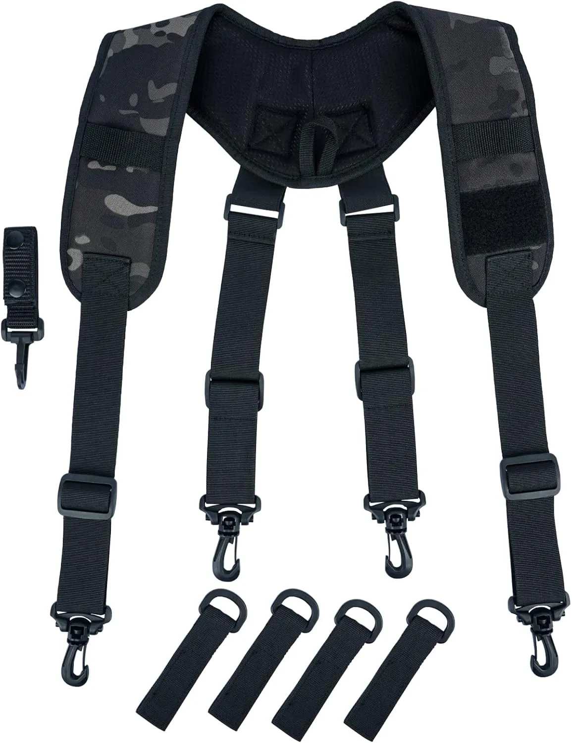 MELOTOUGH Tactical Suspenders for Duty Belt Harness,Police Suspenders Duty belt Padded Adjustable
