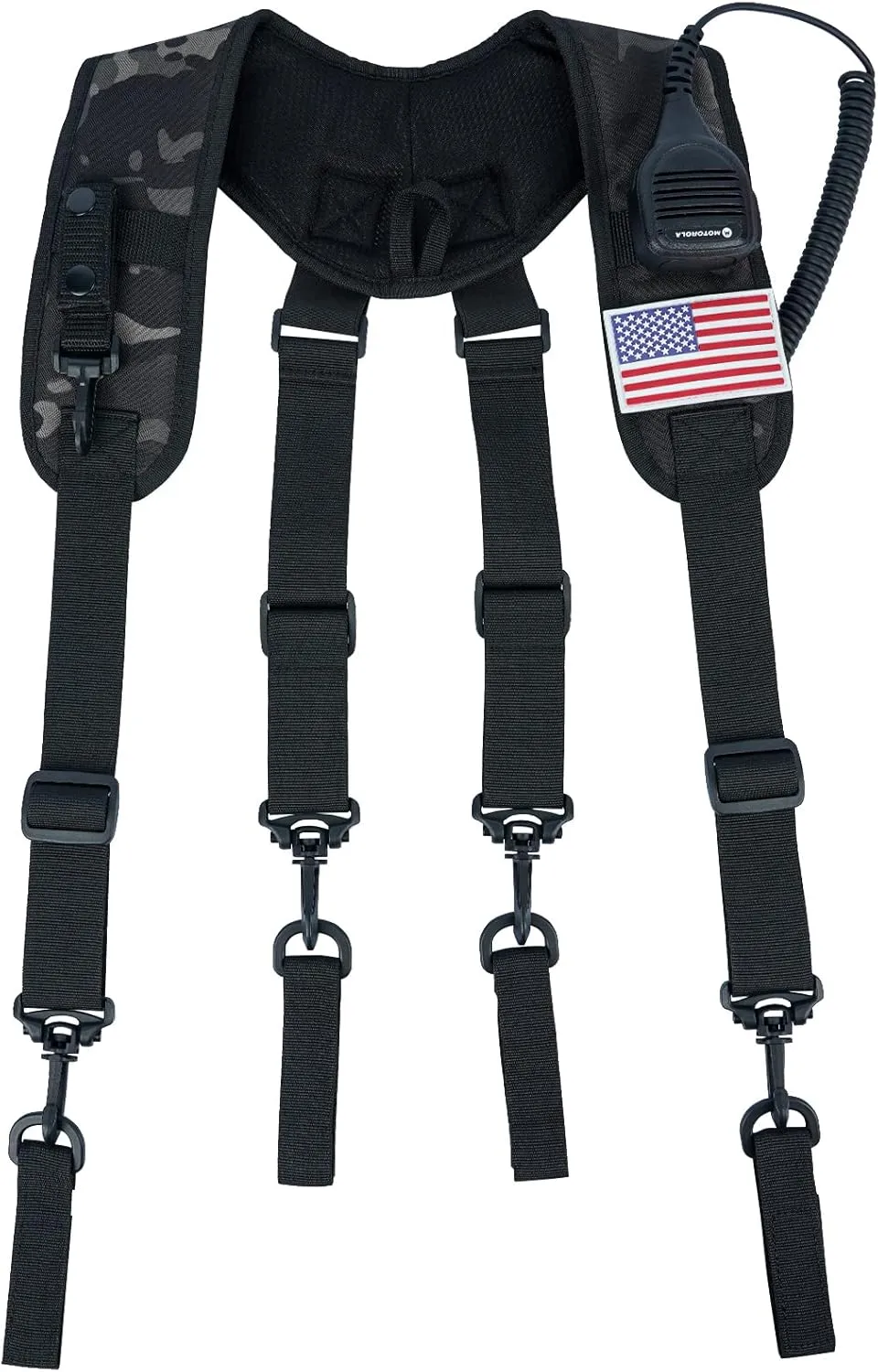 MELOTOUGH Tactical Suspenders for Duty Belt Harness,Police Suspenders Duty belt Padded Adjustable