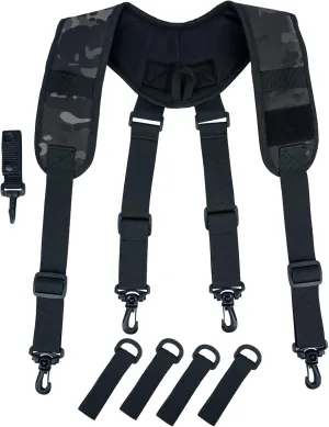 MELOTOUGH Tactical Suspenders for Duty Belt Harness,Police Suspenders Duty belt Padded Adjustable