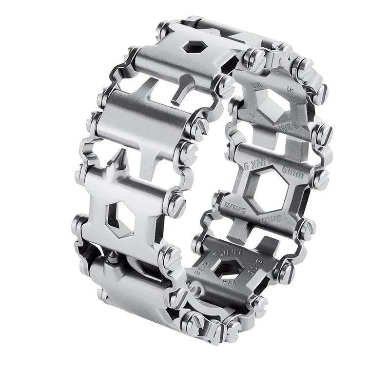 Men Outdoor tread screw driver Survival Bracelet Watchband Multifunctional Bracelet Screwdriver Emergency Kit Multi