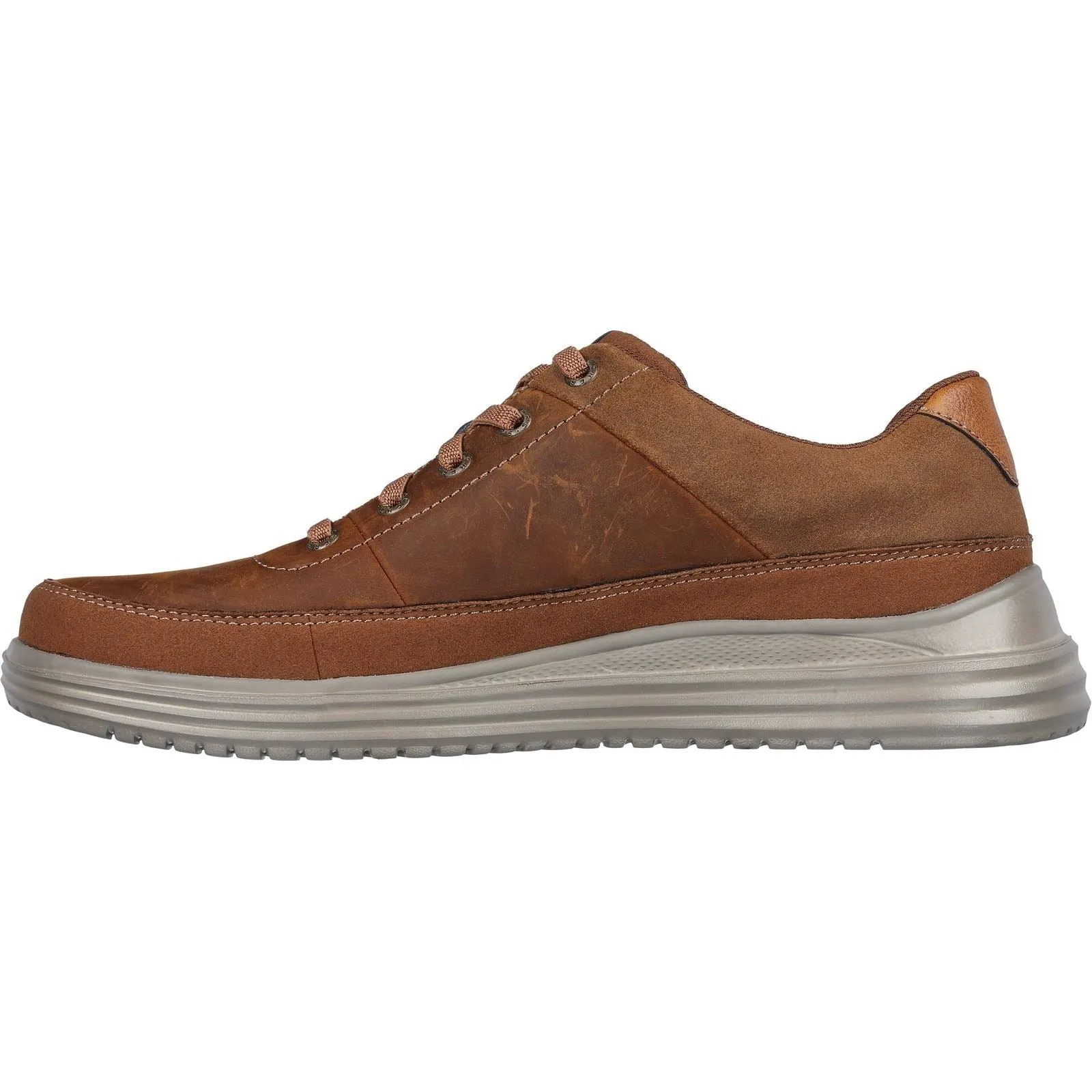 Men's Wide Fit Skechers 204875 Proven Aldeno Trainers - Dark Brown