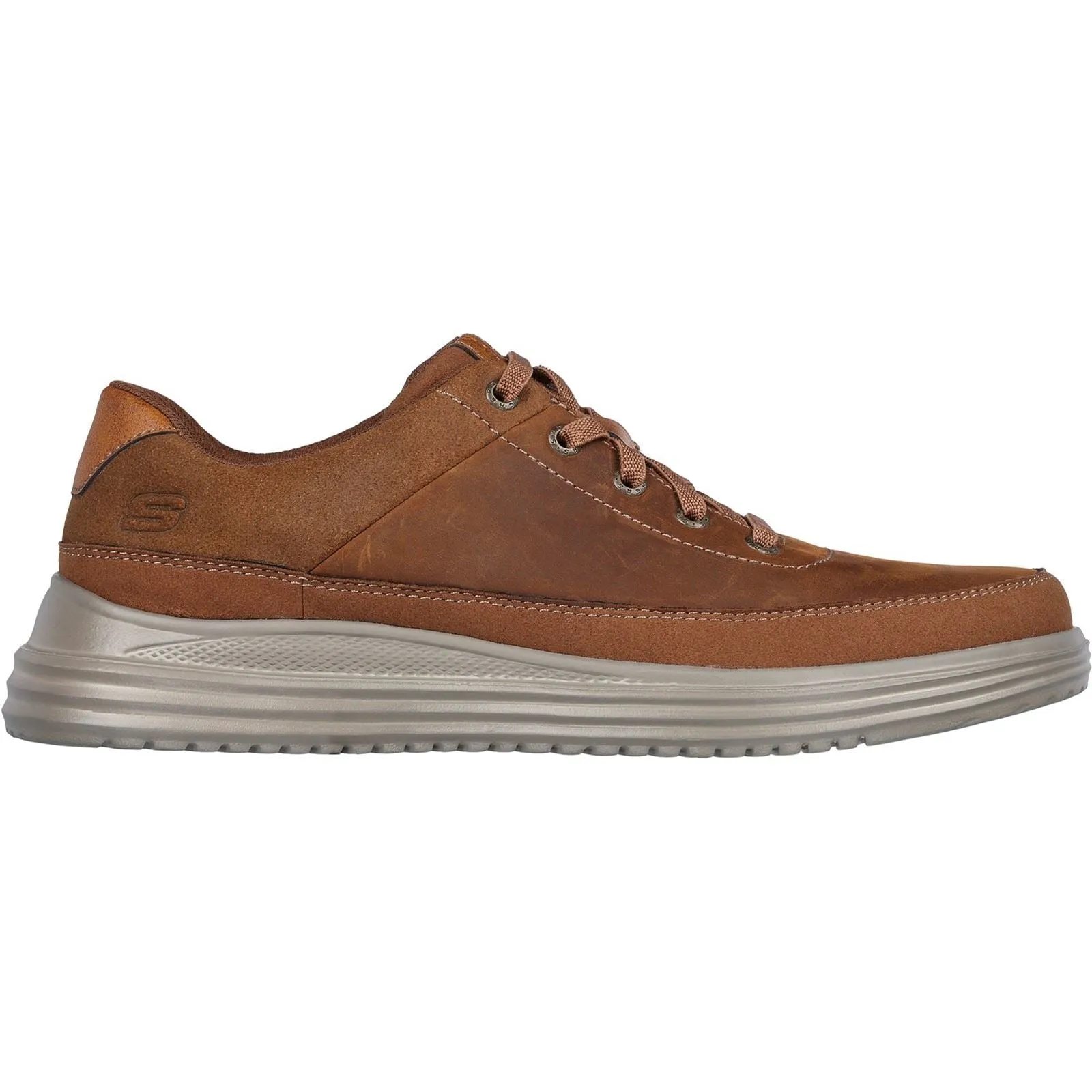 Men's Wide Fit Skechers 204875 Proven Aldeno Trainers - Dark Brown