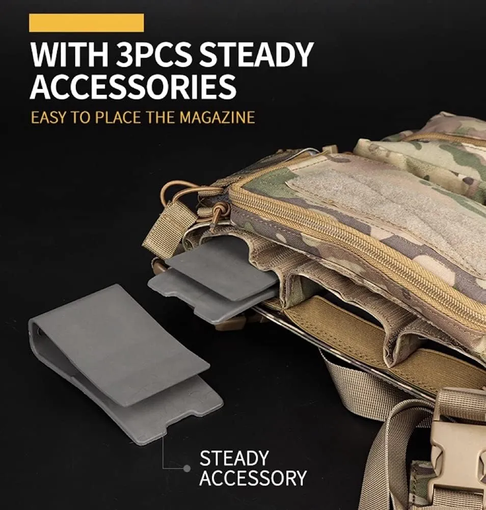 Micro Chest Rig with 5.56/ 9mm Airsoft Mag Pouch & Tactical X Harness