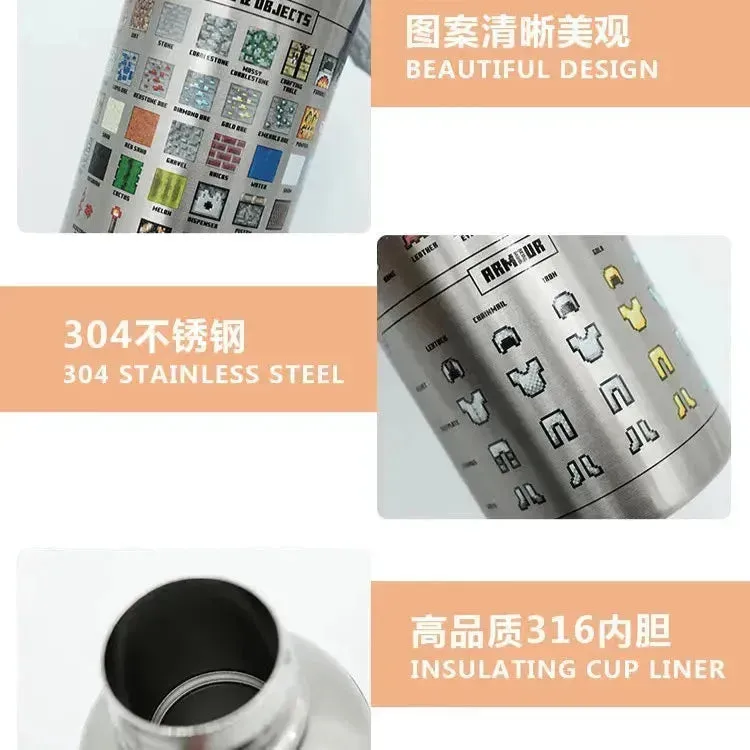Minecraft My World Insulated Bottle (500 ml)