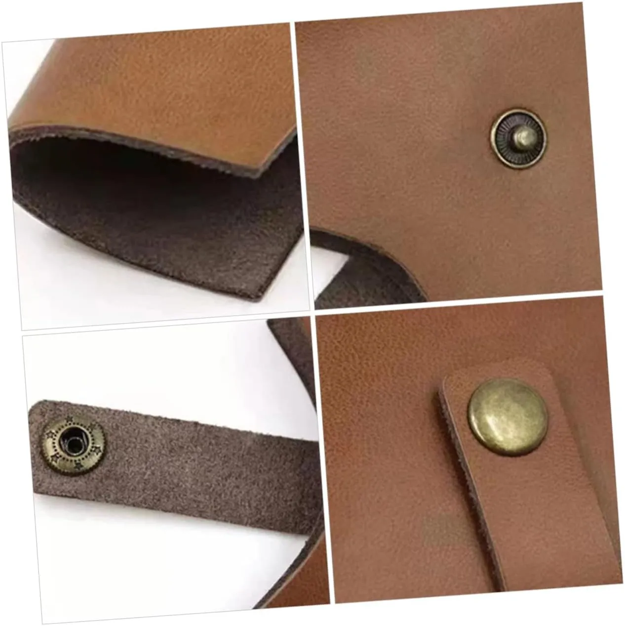 Mipcase 5pcs Leather Hatchet Sleeve Leather Protector for Camping Axe Portable and Lightweight Design Snap Button Closure for Outdoor Enthusiasts Accessory for Storage