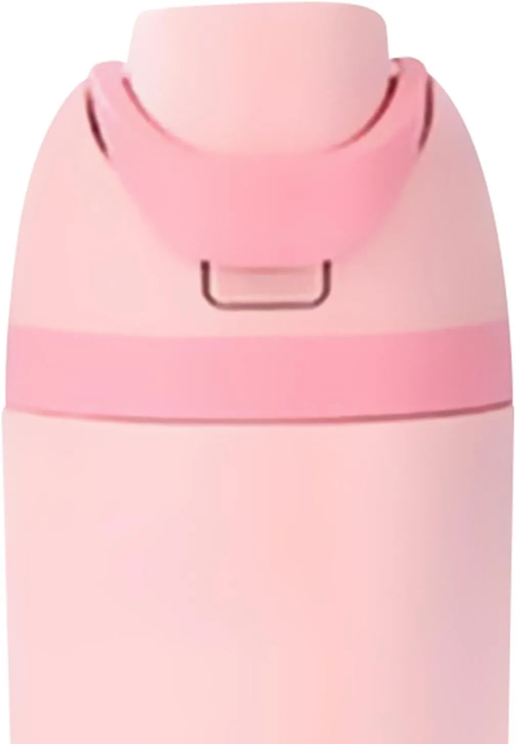 Modern Insulated Water Bottle with Reusable Straw & Carry Handle, Fits in Car Cup Holder, Leakproof Stainless Steel Water Bottles for Sports Travel Work School, 20oz Pink
