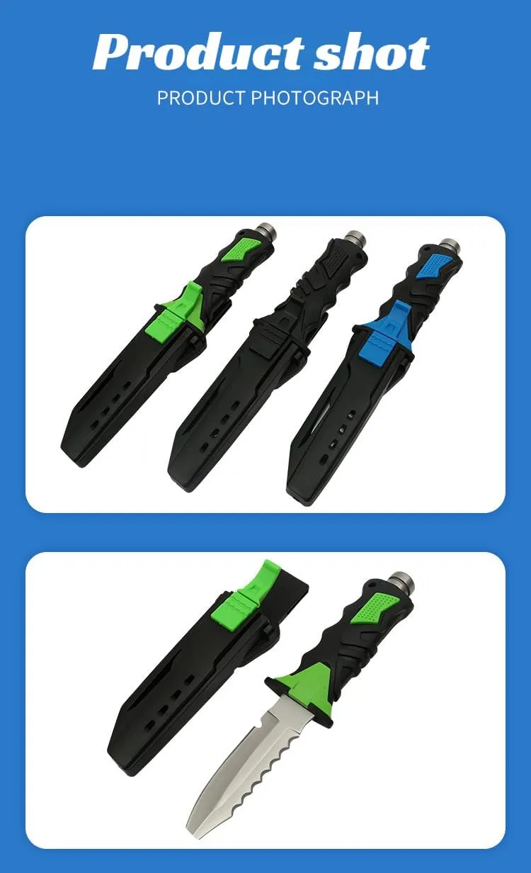 Mokcoliy]【Water Knife Titanium Alloy Dive Rope Cutter with Quick-Release Sheath & Window Breaker | Emergency Survival Tool for Scuba, Kayaking, Outdoor Safety (Lightweight & Durable)