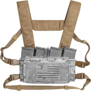 Multi-Mission Laser-Cut Shoulder Strap H-Harness for Chest Rig Compatible w/Spiritus Systems MK4/MK5 Haley Strategic