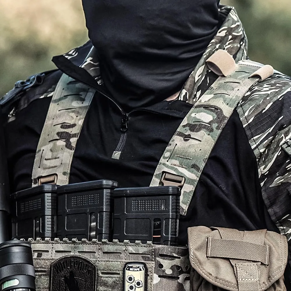 Multi-Mission Laser-Cut Shoulder Strap H-Harness for Chest Rig Compatible w/Spiritus Systems MK4/MK5 Haley Strategic