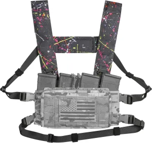 Multi-Mission Laser-Cut Shoulder Strap H-Harness for Chest Rig Compatible w/Spiritus Systems MK4/MK5 Haley Strategic