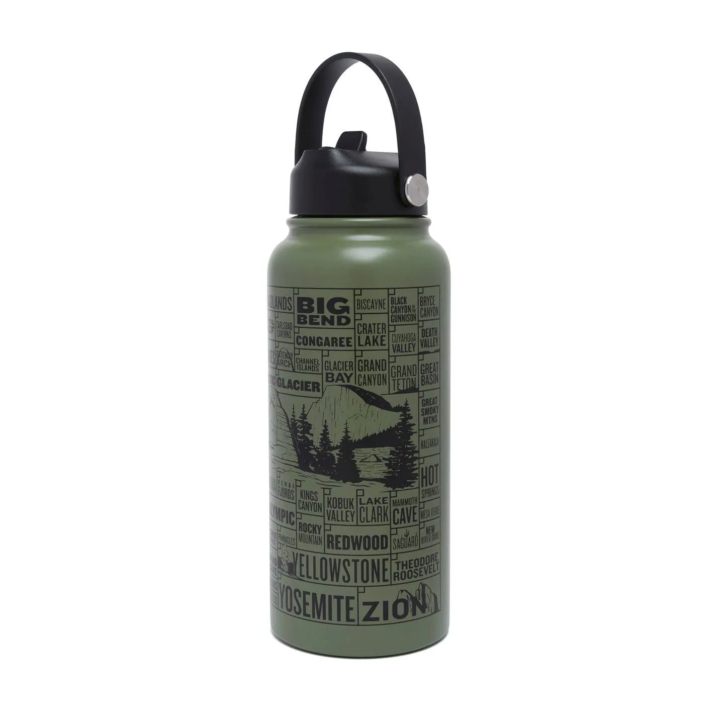 National Parks Checklist 32oz Insulated Water Bottle