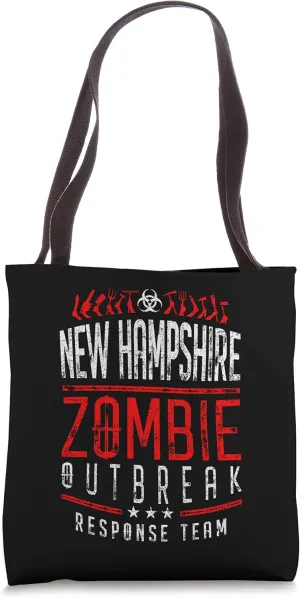 New Hampshire Zombie Outbreak Response Team Halloween Tote Bag