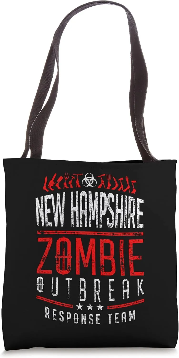 New Hampshire Zombie Outbreak Response Team Halloween Tote Bag