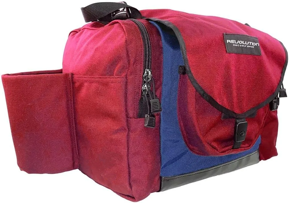 New Revolution Carolina Team Disc Golf Bag V2 - Crimson & Navy Blue