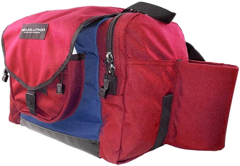 New Revolution Carolina Team Disc Golf Bag V2 - Crimson & Navy Blue