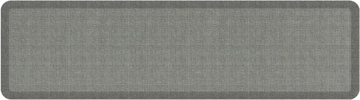 NewLife by GelPro Ergo-Foam Cushioned Anti-Fatigue Standing Kitchen Floor Mat, Padded Stain-Resistant, Waterproof, Non-Slip Comfort Padded Desk/Office Mat - 20" x 72", Patina Grey