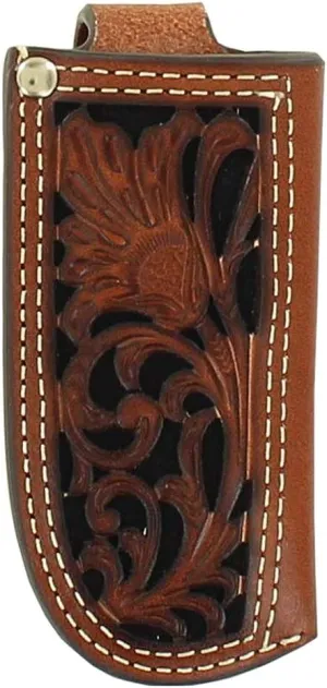 Nocona Pierced Leather Pocket Knife Sheath