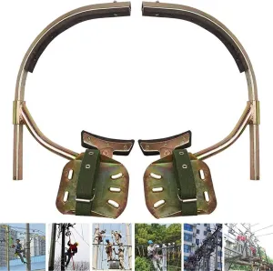 Non-Slip Tree Climbing Tool for Tree Work, Stainless Steel Tree Climbing Gear for Electric Worker, Hunting Observation, Simple to Use(300model)