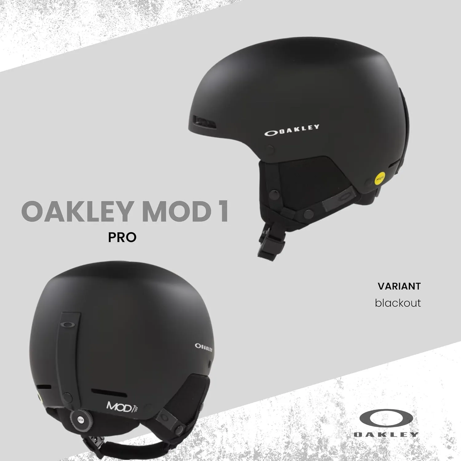 Oakley MOD 1 Pro MIPS Ski Snowboarding Helmet for Men for Women   Bundle with Designer iWear Collapsible Water Bottle with Carabiner