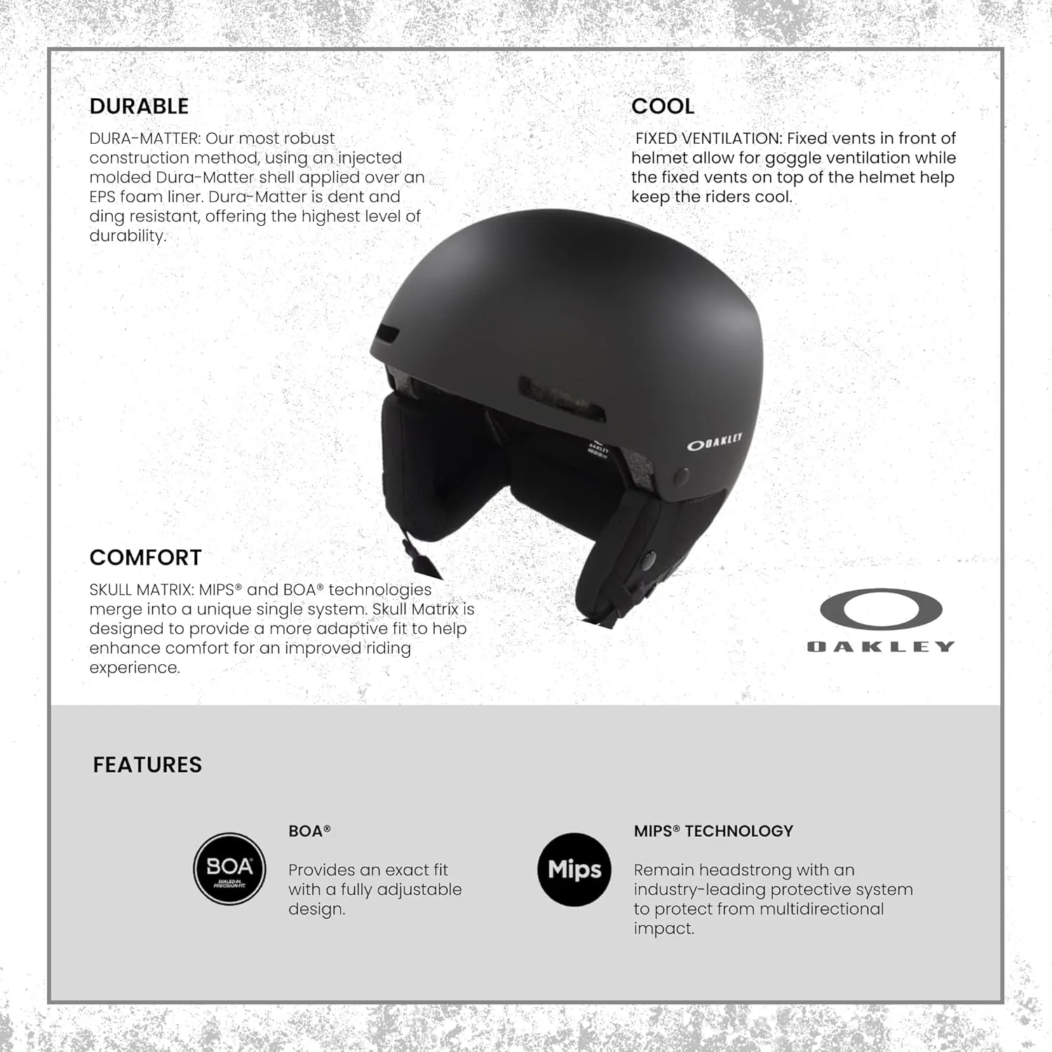 Oakley MOD 1 Pro MIPS Ski Snowboarding Helmet for Men for Women   Bundle with Designer iWear Collapsible Water Bottle with Carabiner