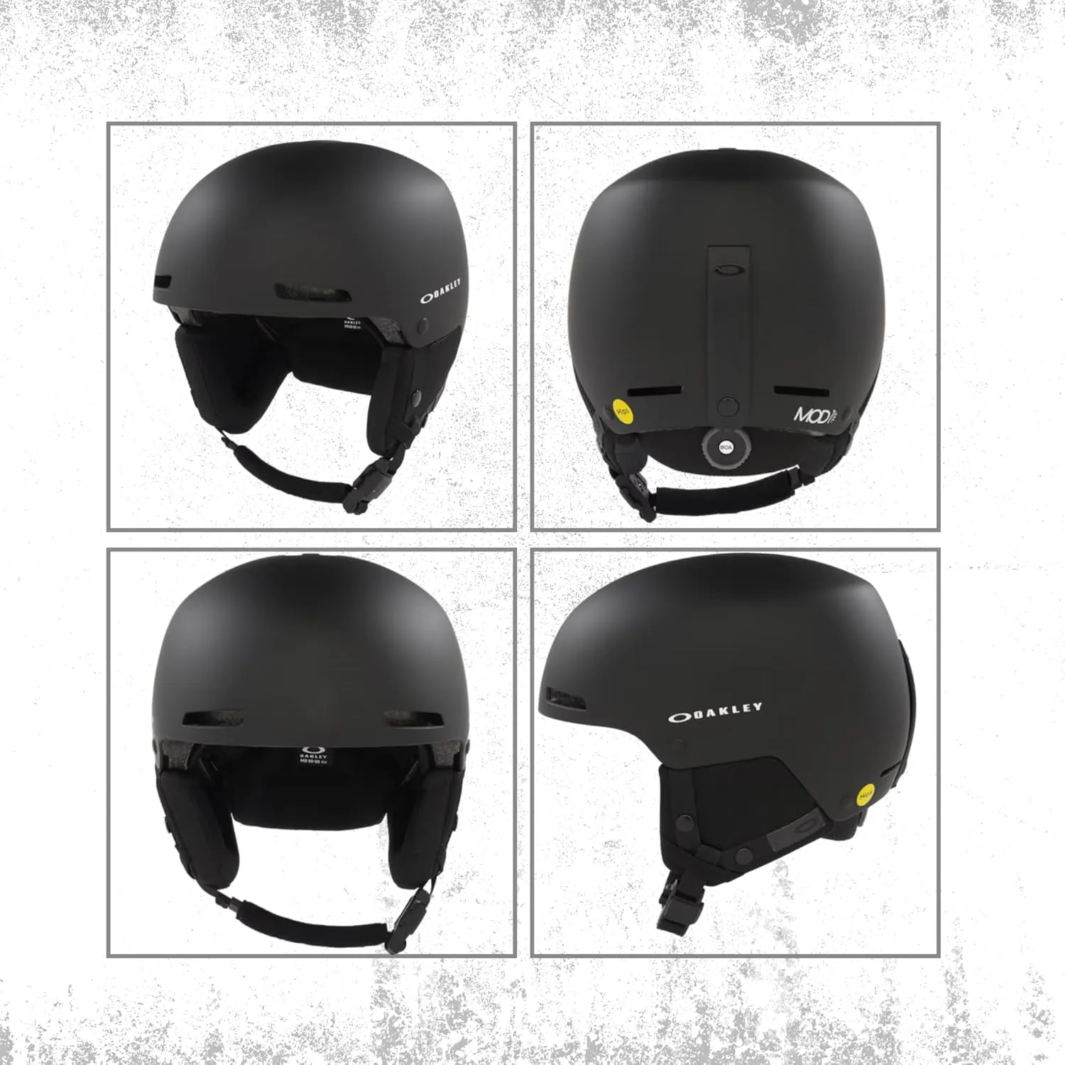 Oakley MOD 1 Pro MIPS Ski Snowboarding Helmet for Men for Women   Bundle with Designer iWear Collapsible Water Bottle with Carabiner