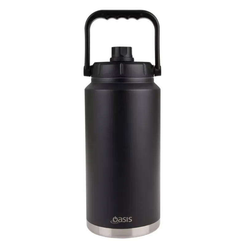 Oasis stainless steel double wall insulated jug with carry handle 3.8L