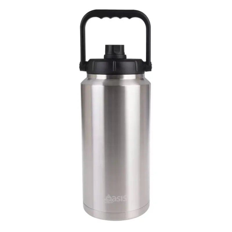 Oasis stainless steel double wall insulated jug with carry handle 3.8L