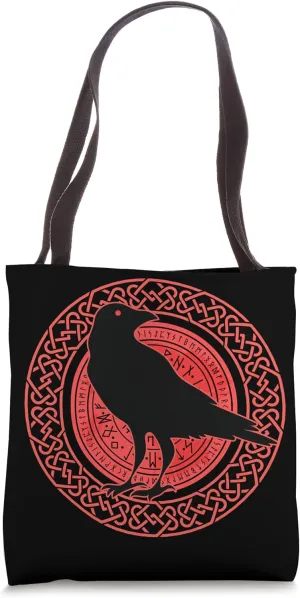 Odin's Raven Viking Spirit Norse Mythology Tote Bag