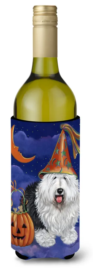 Old English Sheepdog Halloween Wine Bottle Hugger PPP3118LITERK