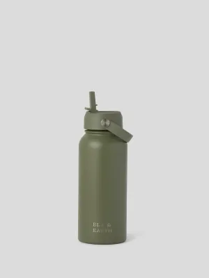Olive Green - Insulated Water Bottle  (1000ml / 34oz)