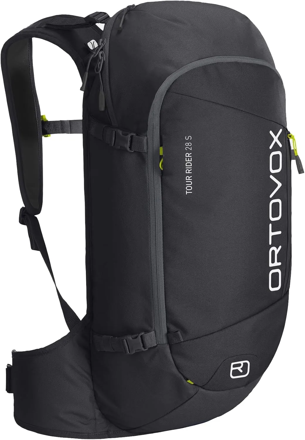 Ortovox Tour Rider 28L S Backpack, Freeride & Ski Pack for Shorter Backs, Long High Alpine Touring & Backcountry, Men & Women - Black Raven