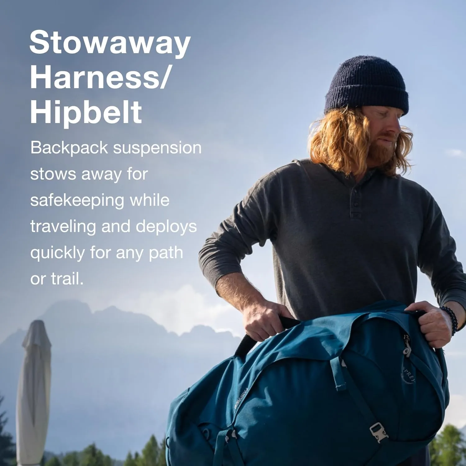 Osprey Farpoint 40L Men's Travel Backpack, Black
