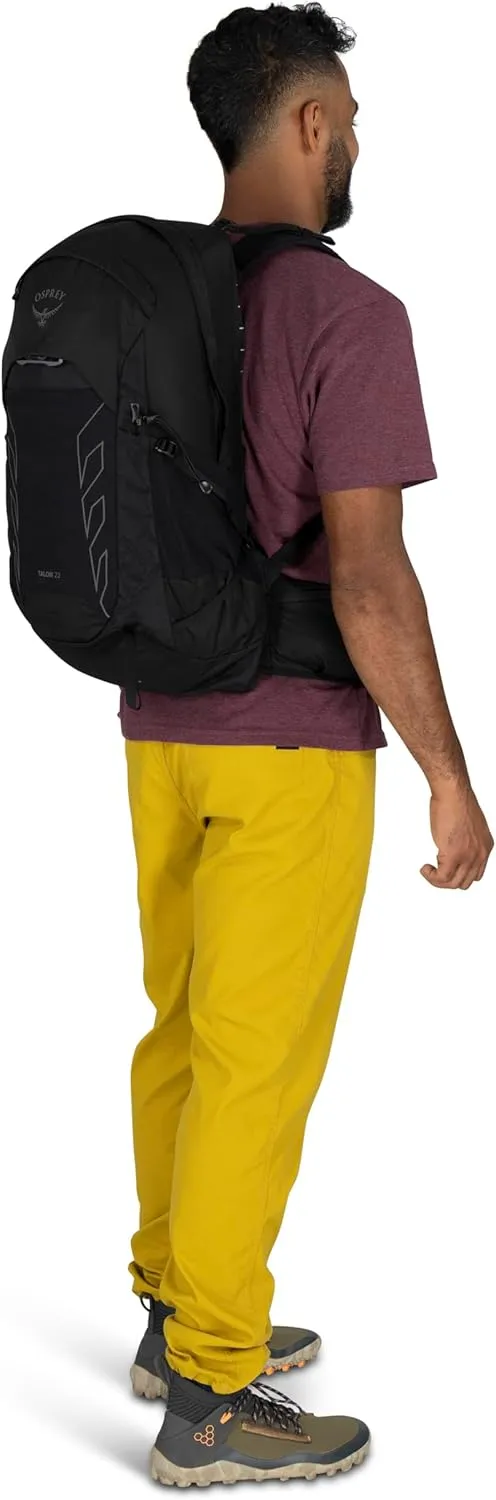 Osprey Talon 22L Men's Lightweight Hiking Backpack with Hipbelt, Black/Coal Grey