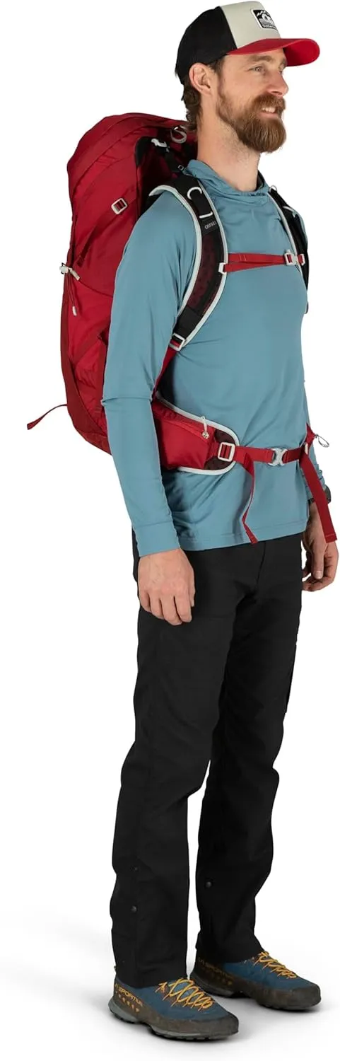 Osprey Talon 36L Men's Hiking Backpack with Hipbelt, Eclipse Grey, L/XL