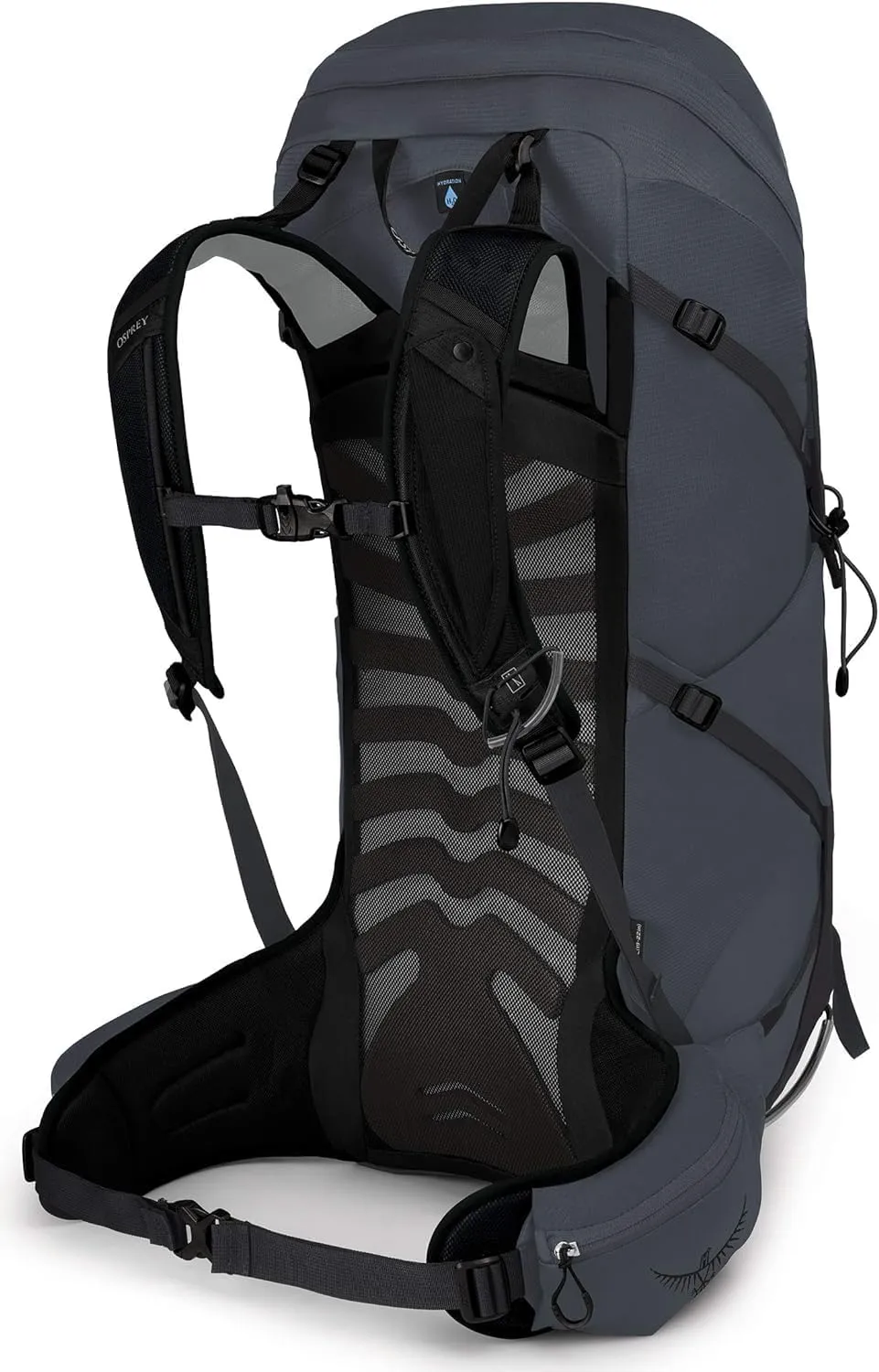 Osprey Talon 36L Men's Hiking Backpack with Hipbelt, Eclipse Grey, L/XL