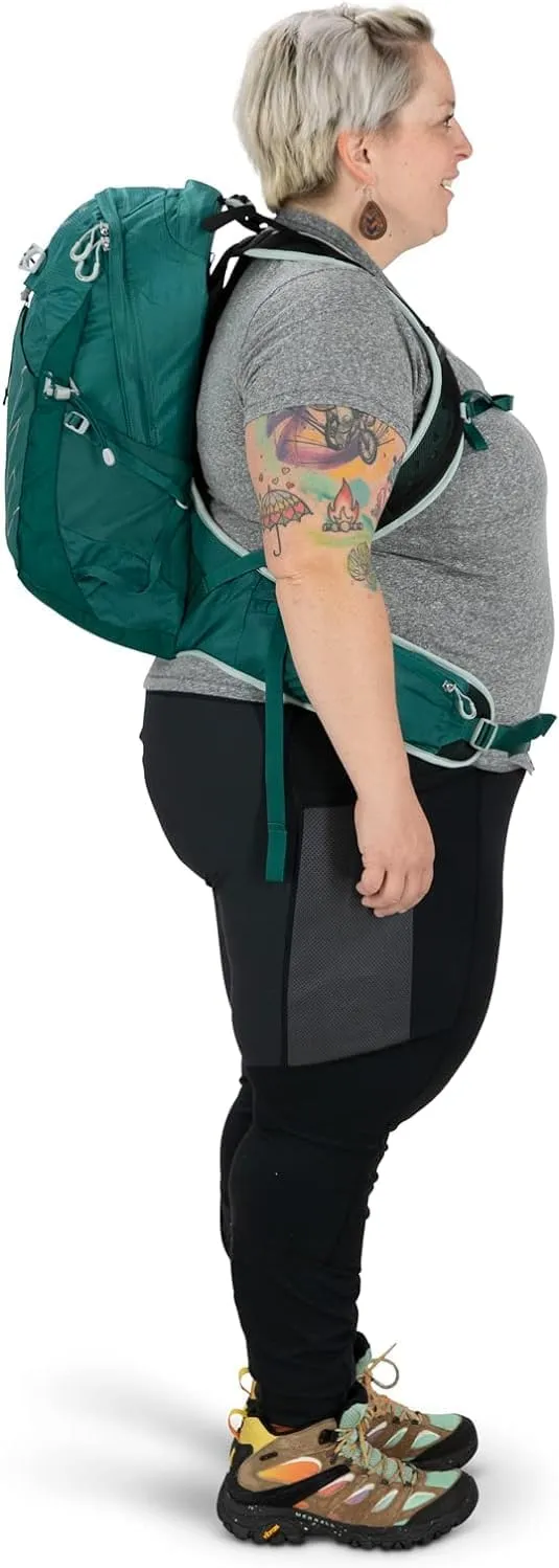 Osprey Tempest 20L Women's Hiking Backpack with Hipbelt, Jasper Green, WM/L, Extended Fit